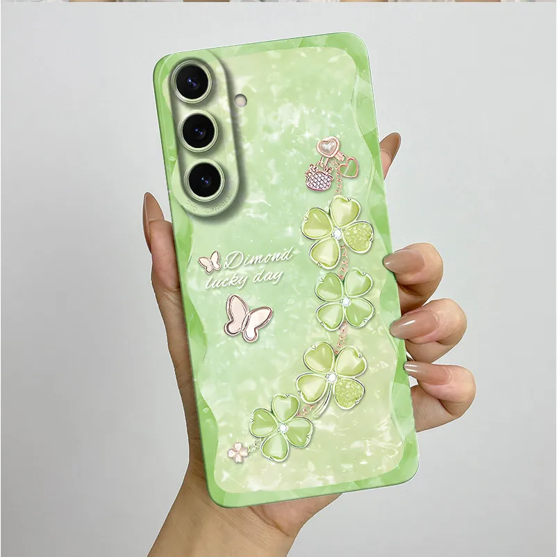 Carcasa para Samsung Galaxy S26 S26 + Plus Ultra, funda estética bonita con flor de mariposa, funda trasera de silicona suave líquida a prueba de golpes - imagen 2