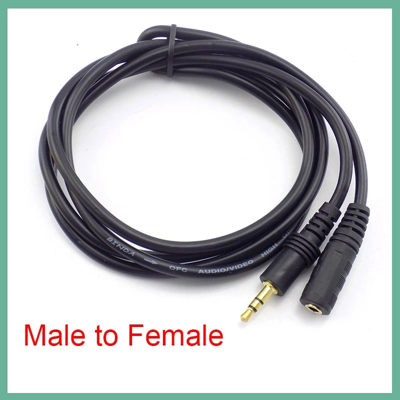 1,5/3/5/10/15/20M 3,5mm Cable de extensión de Audio estéreo macho a hembra para auriculares TV ordenador portátil MP3/MP4 auricular B6 - imagen 4