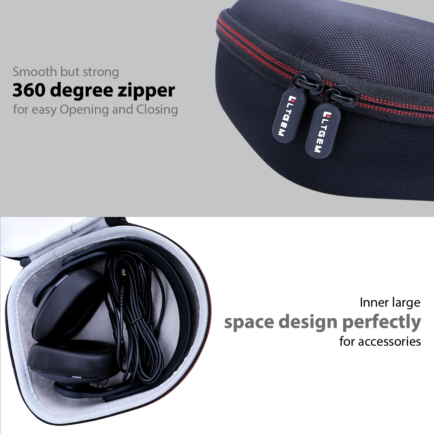 Funda para auriculares AKG Pro Audio Studio K361/K371, bolsa de transporte de almacenamiento, accesorios para auriculares de estudio - imagen 5