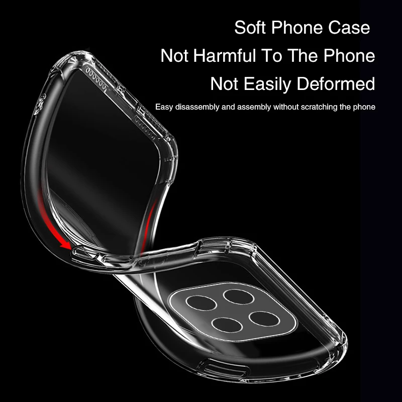 Funda de teléfono de silicona transparente para Xiaomi Redmi Note14 Note 14 Pro 14Pro Plus Pro + S 14S 5G China Global funda trasera de Airbag suave - imagen 5