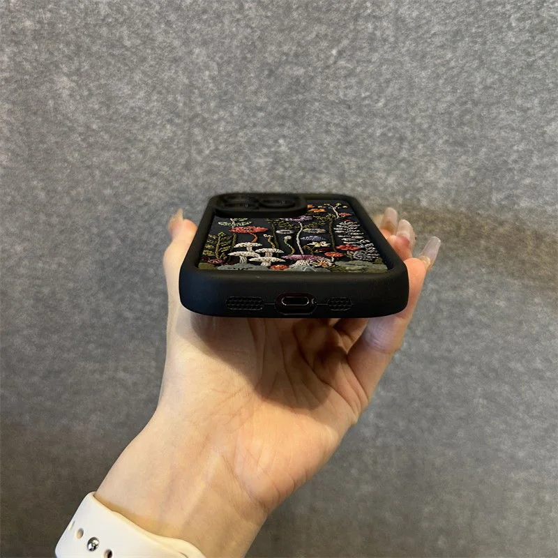 Funda de teléfono con patrón de flores bordadas para Xiaomi Poco X6 X5 X3 F5 F6 M6 X7 Pro Mi 15 14T 14 13T 13 12 11 Lite 4G NE - imagen 5