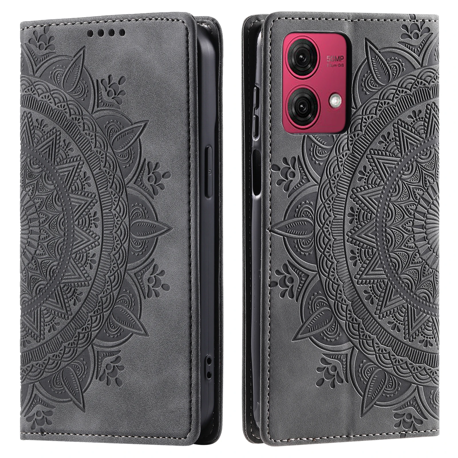 Funda de libro con estampado de flores para MOTO, cartera Solt para G84, G54, G14, G73, G53, G13, G23, G72, G32, G62, G42, G52, G22, G31, G41 G, Stylus 5G, 2023