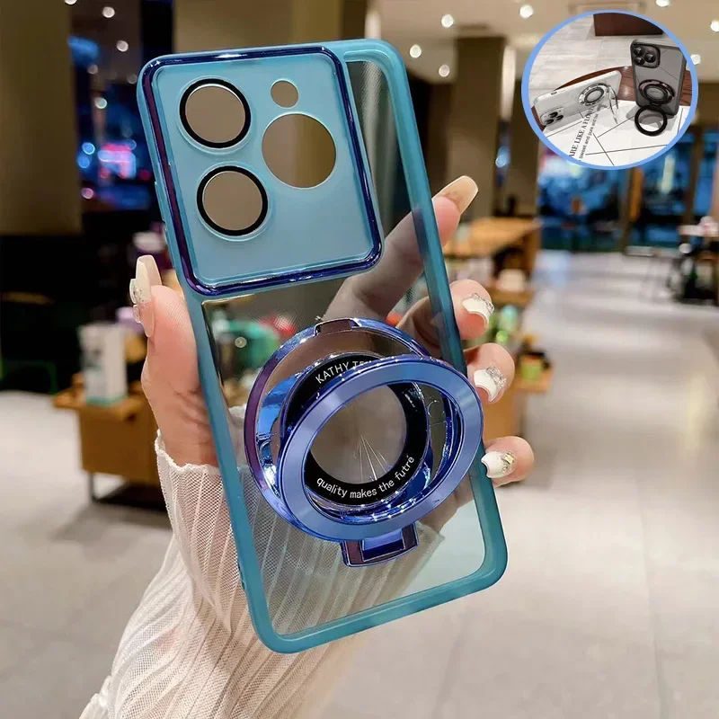 Para OnePlus 12 soporte de anillo Funda de teléfono para Funda One Plus OnePlus 12 1 2 R 12R Nord CE4 Lite Funda transparente - imagen 4