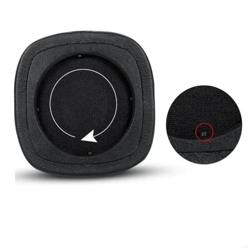 Almohadillas de cuero para auriculares MARSHALL MAJOR 5 Major V, almohadilla de espuma para auriculares, fundas de esponja, 2 uds. - imagen 4