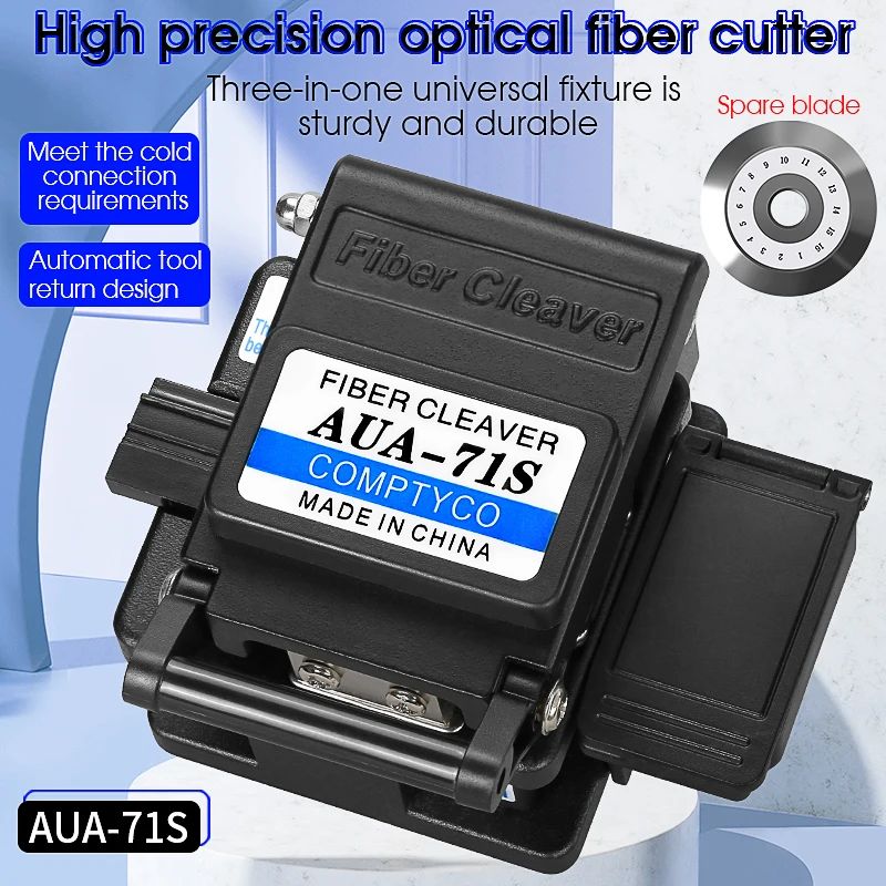Cuchilla de fibra AUA-71S FTTH, cuchillo cortador de fibra óptica, tres en uno, ranura de abrazadera, 16 hojas de superficie, envío gratis - imagen 2