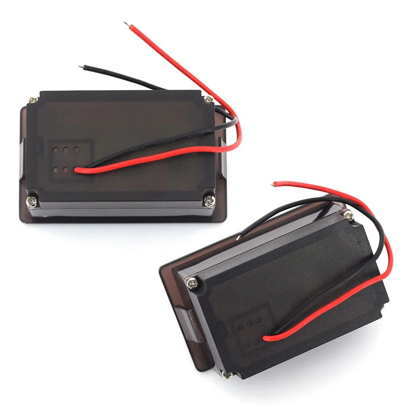 Indicador de nivel de carga de batería de coche a prueba de agua, medidor de capacidad de batería de litio de 12V-72V, voltímetro probador de pantalla azul - imagen 3