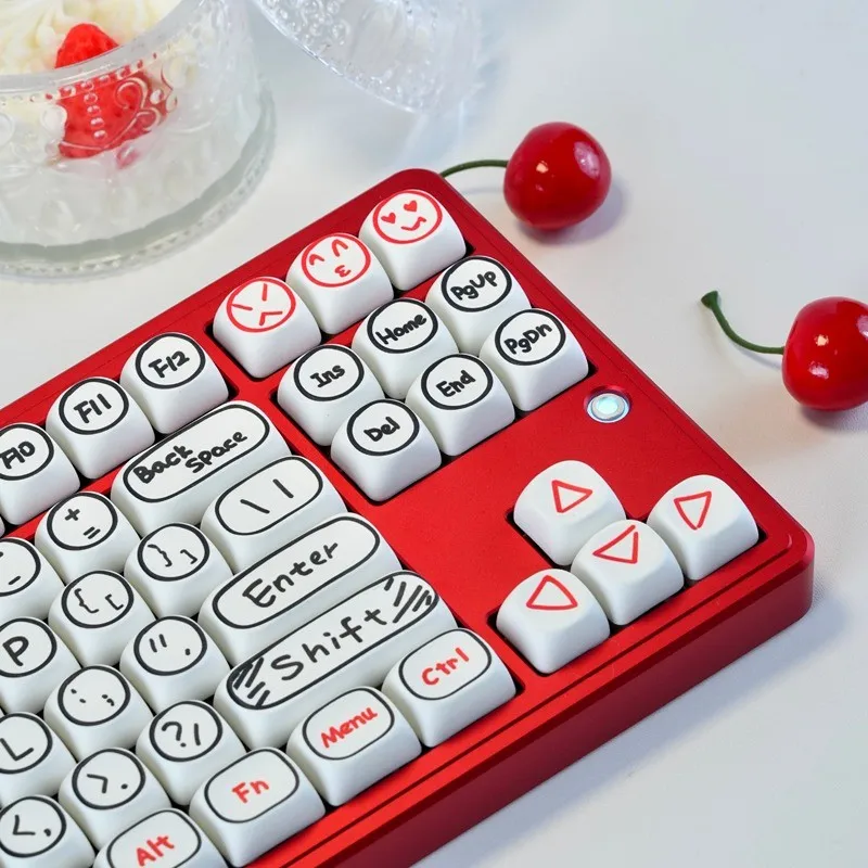 Tapa de tecla dibujada a mano, perfil MOA, Material PBT, DYE-SUB, pintura personalizada para interruptor MX, teclado mecánico 66/68/75/88/96/108 - imagen 3