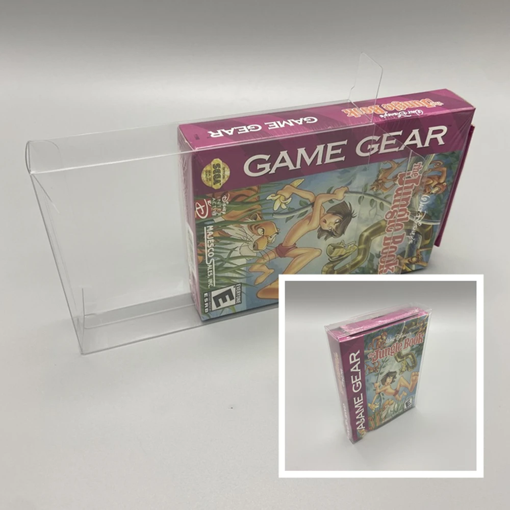 Protector de caja PET para GAME GEAR, cajas de recogida transparentes para juegos Sega GG, estuche de exposición transparente para EUR