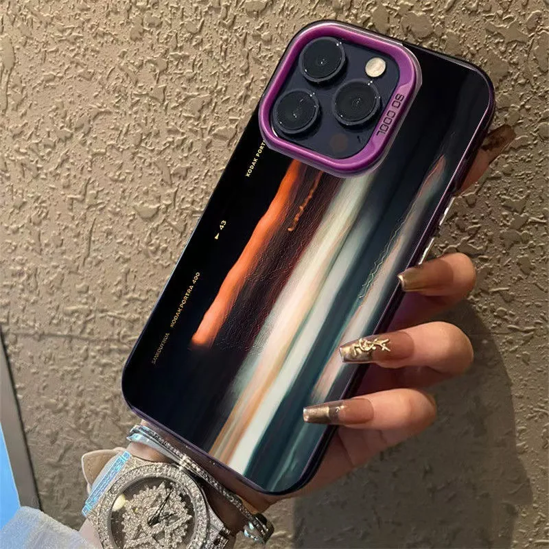 Funda de teléfono con patrón de sombra de luz irreal para iPhone 17 16 15 14 Plus 13 12 11 16E Pro Max 17 Air X XR XS, funda trasera dura mate - imagen 5