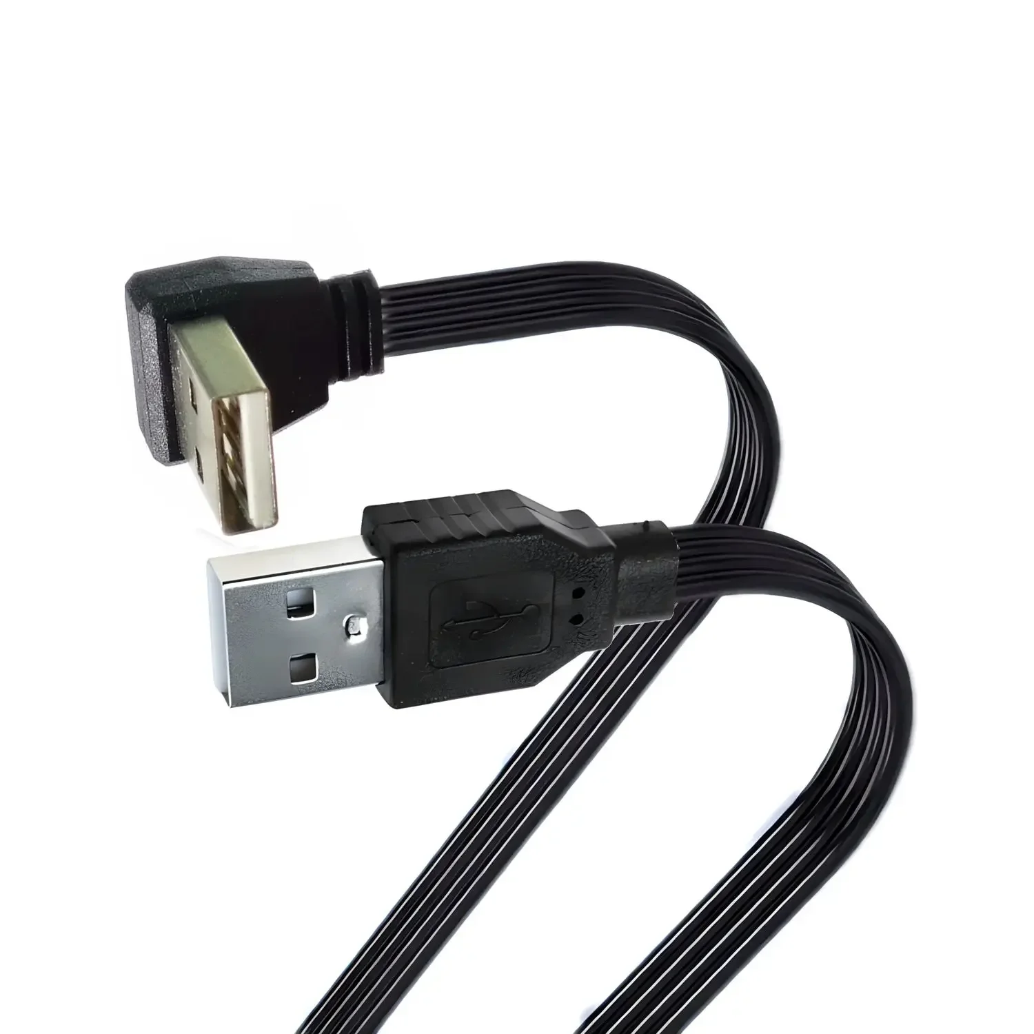 Cable adaptador de extensión USB de 2,0 cm 100 macho a USB hembra, 5 cm, 10 cm, 20 cm, 30 cm, 50 cm, 90 grados arriba, abajo, izquierda y derecha - imagen 4
