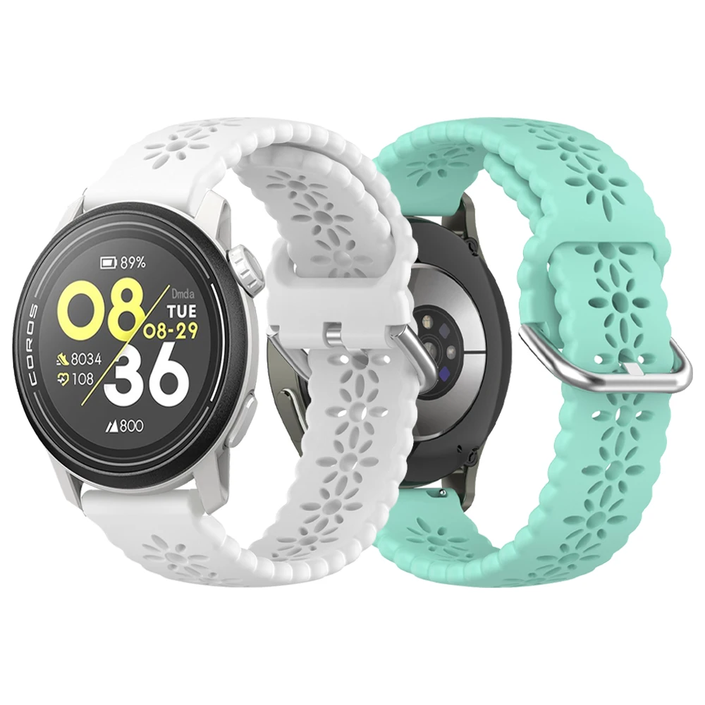 Correa de silicona para COROS PACE 3 2 bandas para COROS APEX 2 Pro 46mm 42mm deportes 22mm 20mm pulsera de repuesto correa de reloj transpirable