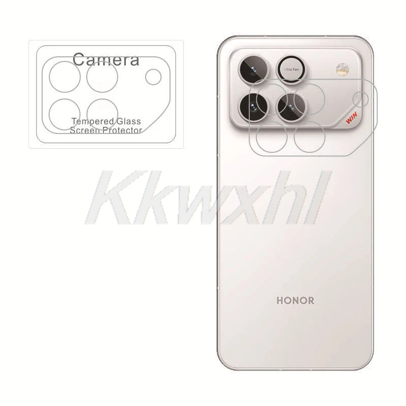 2 uds 9H película de lente de cámara 3D para Honor WIN 6,83 "HonorWIN AAP-AN00 cubierta protectora trasera de vidrio templado - imagen 3