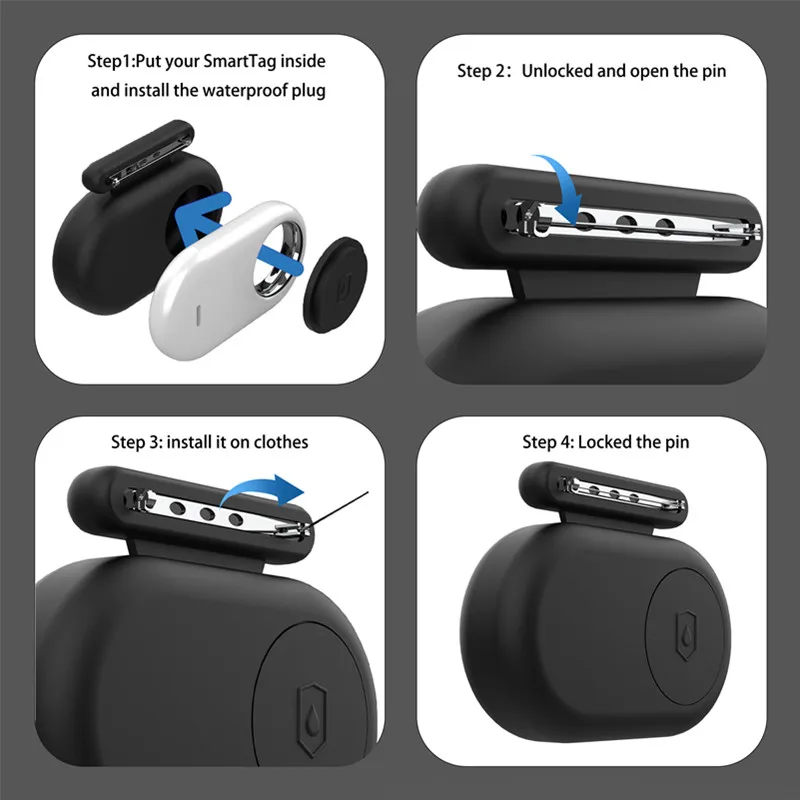 Funda de silicona para localizador inteligente, funda protectora impermeable para Smart Tag 2, soporte para collares de mascotas, SmartTag2 - imagen 5