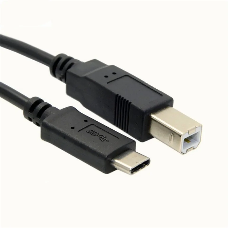 Cable de impresora tipo B a USB C Cable de impresora tipo C a USB B para MacBook Pro Cable MIDI Air para controlador MIDI controlador de DJ