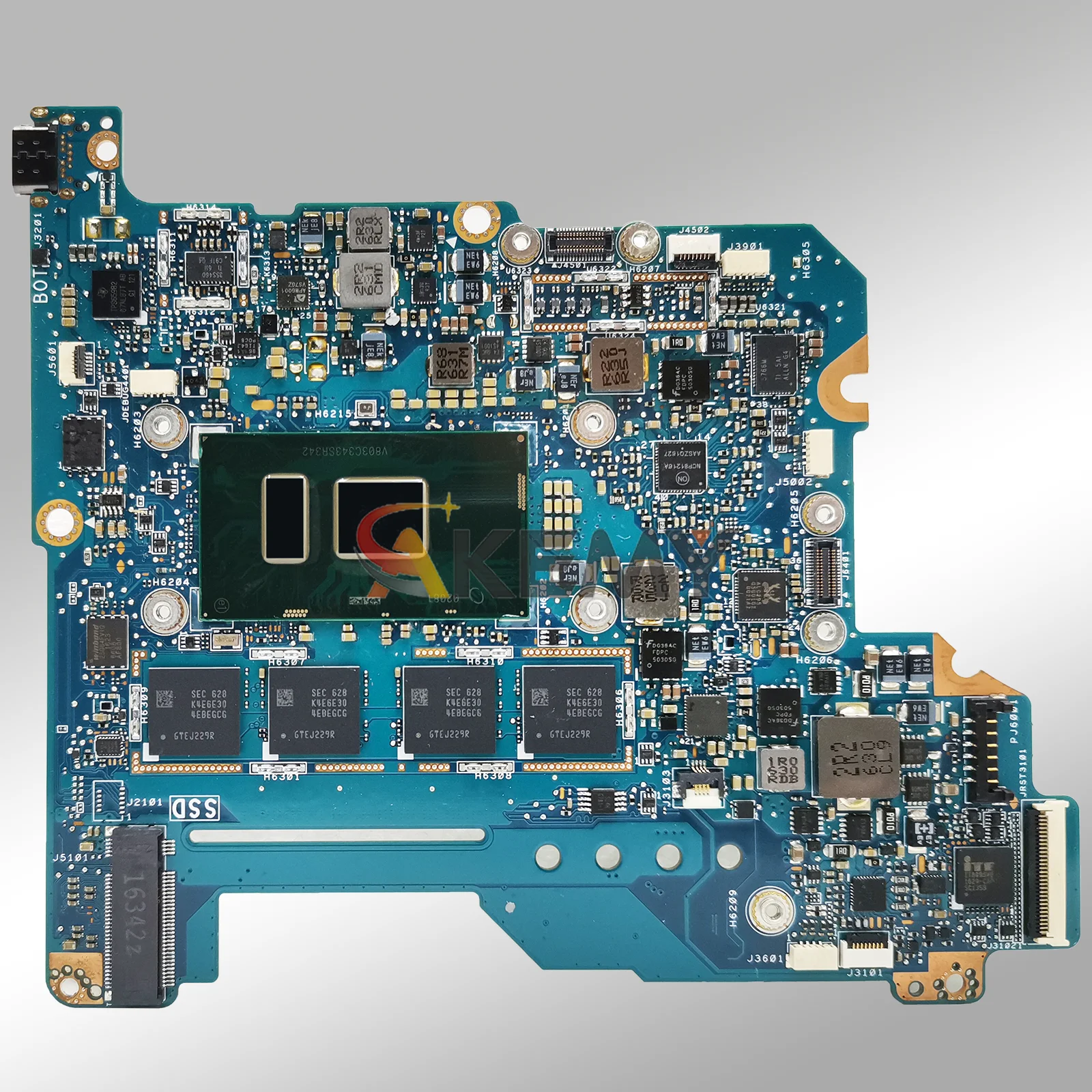 Placa base para ordenador portátil UX390UAK para ASUS ZenBook UX390UAK ZENBOOK3U UX390 placa base para portátil con CPU i3 i5 i7 100% pruebas OK envío rápido - imagen 3