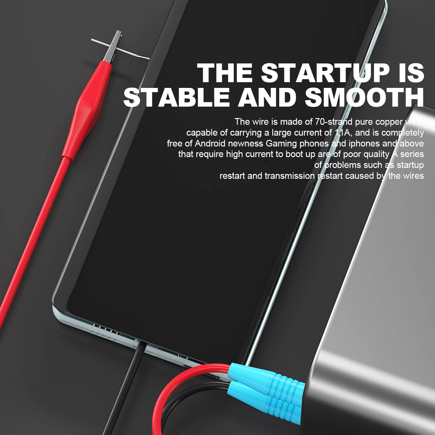 Cable de alimentación de cobre puro MaAnt M103 |   Capacidad de alta corriente de 11 A |   Inicio estable sin fallas - imagen 5