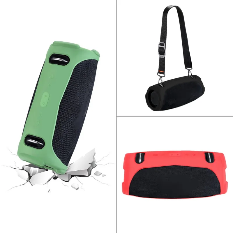 Funda protectora de silicona para JBL Xtreme 3, funda de viaje suave para altavoz compatible con Bluetooth