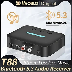 Receptor Bluetooth 5.3 USB con salidas AUX y RCA para amplificador