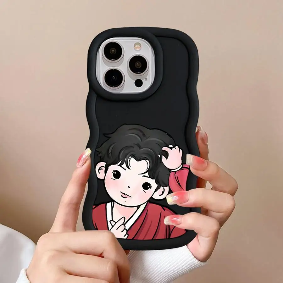 Funda para iPhone 13 12 15 Plus 14 16 Pro Max 17 Air 8 XR 11 Funda de teléfono suave pareja encantadora - imagen 3