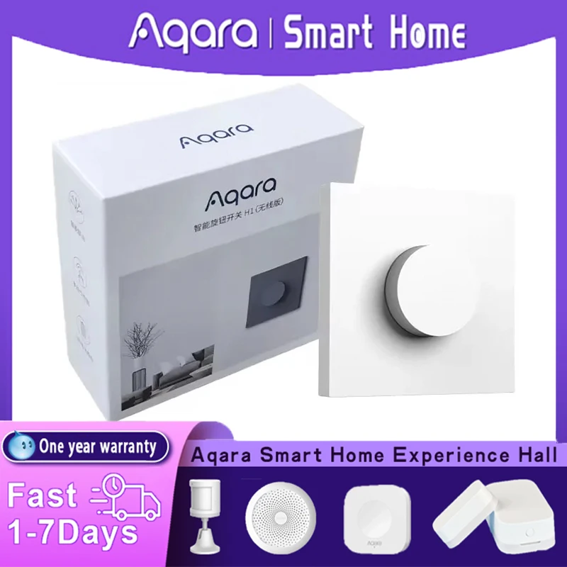 Aqara interruptor giratorio inteligente H1 inalámbrico Zigbee3.0 ajuste inteligente apagado brillo de la luz Control remoto de vida en el hogar a través de Homekit - imagen 2
