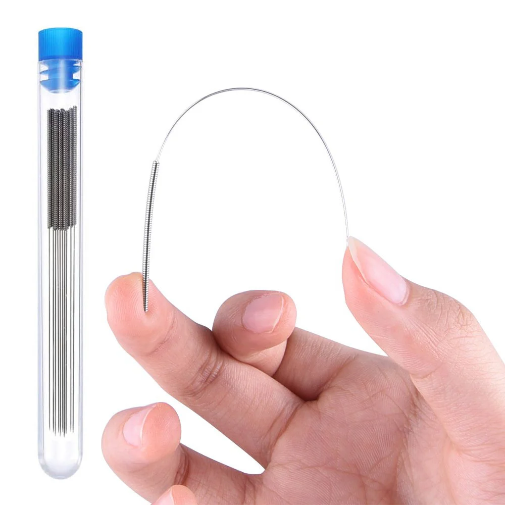 Herramientas de impresora 3D, agujas de limpieza de boquillas de acero inoxidable, boquilla E3D V6, boquillas MK8, agujas de taladros para impresora 3D Ender 3 V2, 10 Uds. - imagen 4