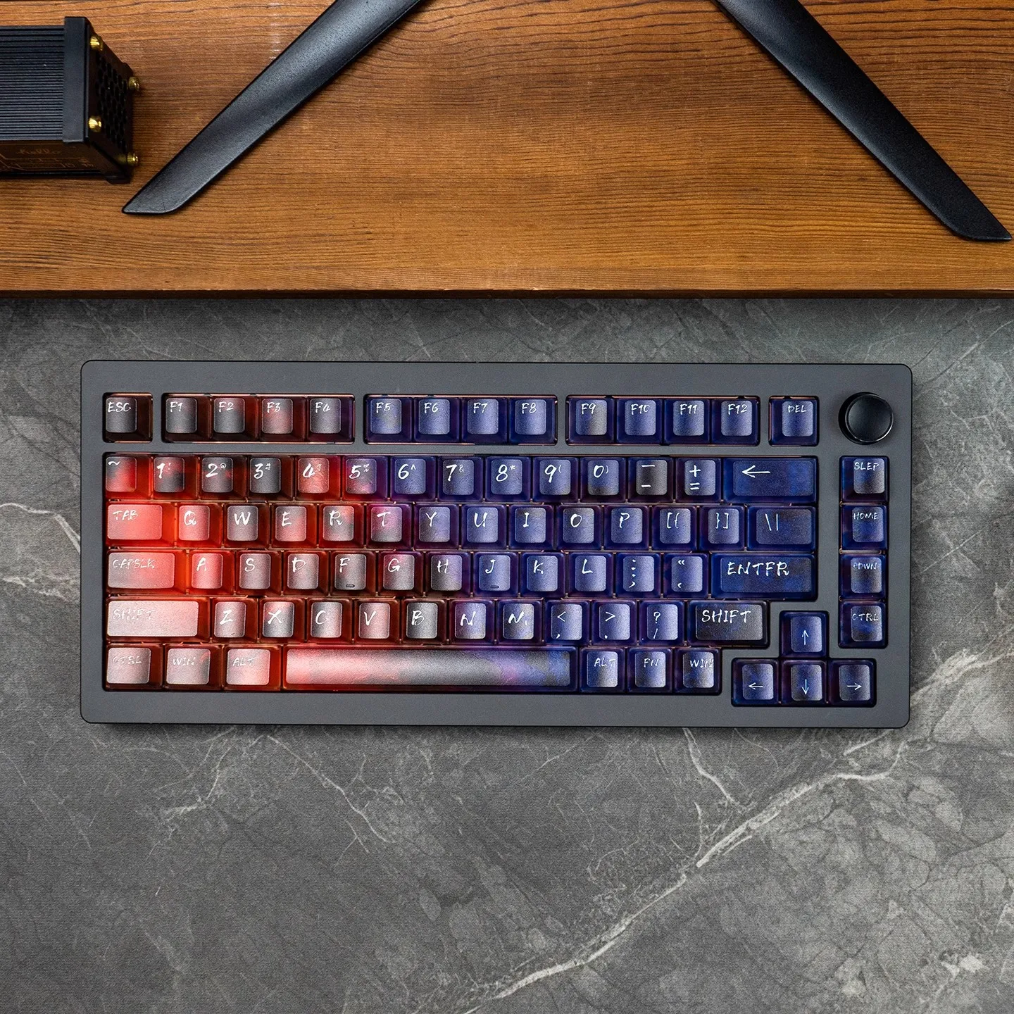 Dreamy Starry Sky Keycap PC Cherry llavero de teclado translúcido Compatible con teclado mecánico para juegos 60/64/84/98/108 - imagen 2