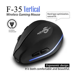 Ratón Vertical Inalámbrico Gamer Ergonómico Recargable DPI Diestro