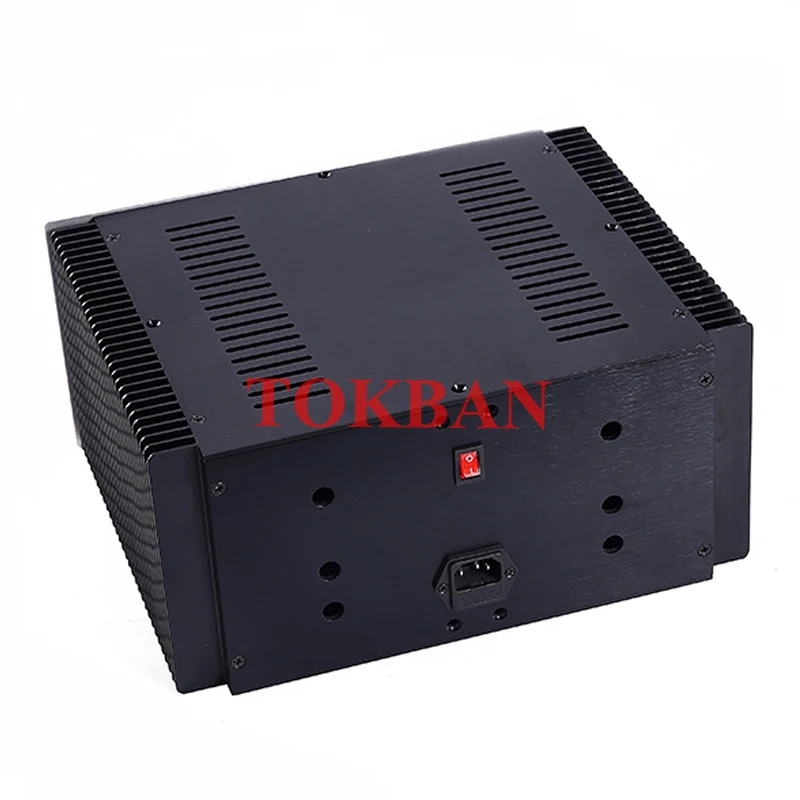 Tokban Audio-carcasa de aluminio para amplificador de potencia, carcasa de preamplificador HIFI, WA27, 315x150x265mm - imagen 5