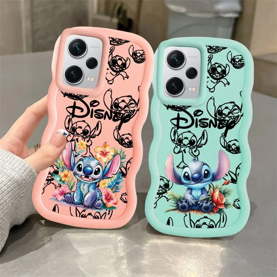 Funda de punto de dibujos animados de Disney para Xiaomi Redmi 10A 12C 9T 10C 14C A3 9C 13C A5 A1 + A2 Plus, funda suave para teléfono - imagen 3