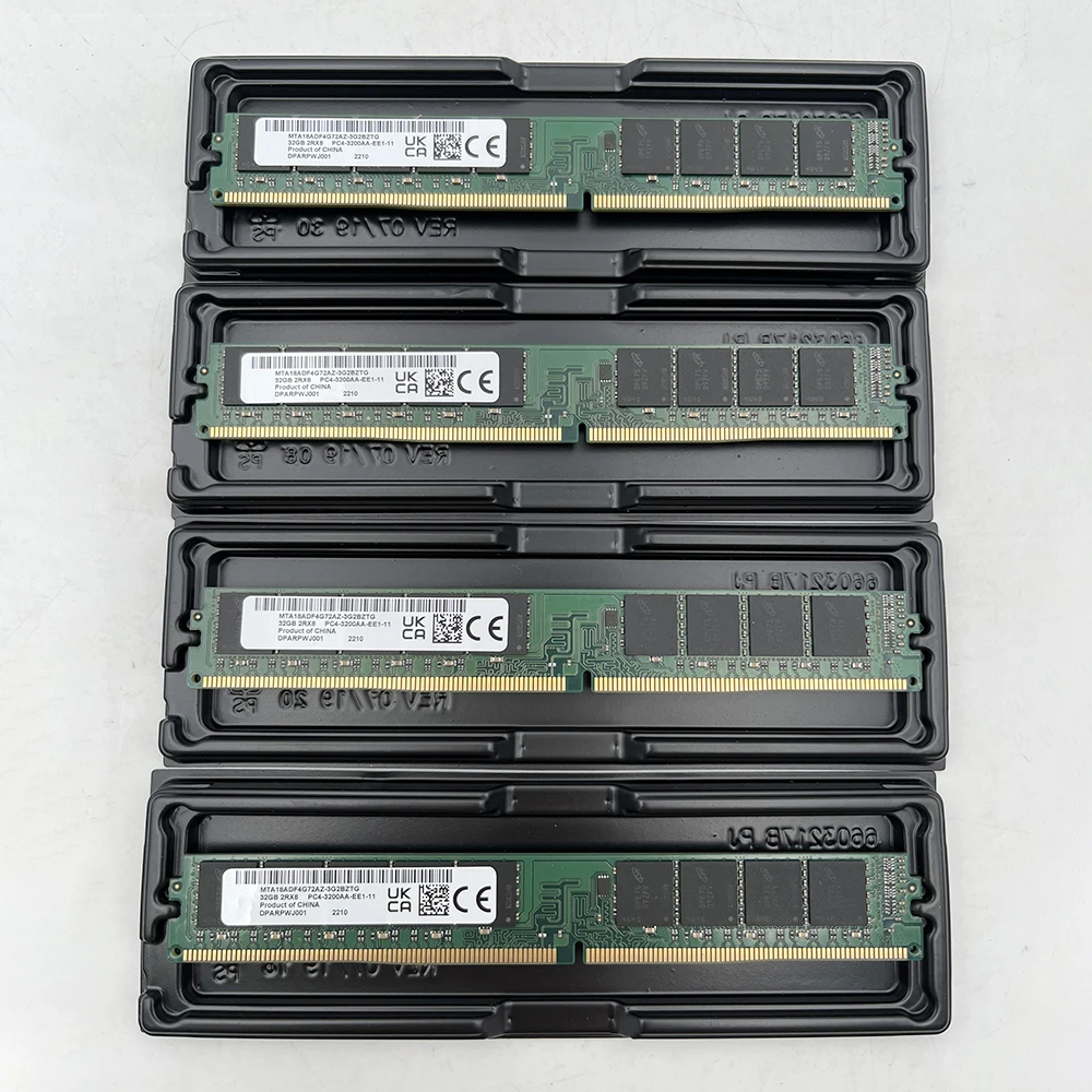 1 Uds 32GB RAM 32G 2RX8 PC4-3200 DDR4 3200 UDIMM ECC VLP MTA18ADF4G72AZ-3G2BZTG - imagen 5