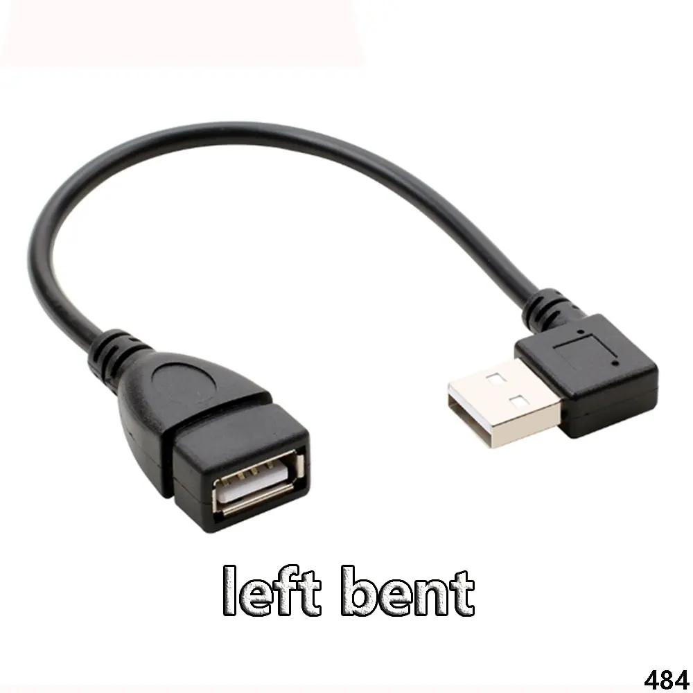 1 Uds. Línea adaptadora USB arriba, abajo, izquierdo y derecho, codos USB 2,0 macho a hembra, línea de conexión de extensión - imagen 4