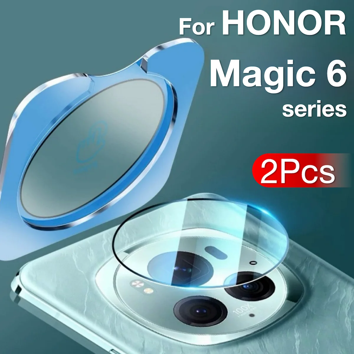 2 uds para HONOR Magic 6 Pro Magic6 cámara sigilosa película de fotografía película resistente con Kit de instalación Simple - imagen 2