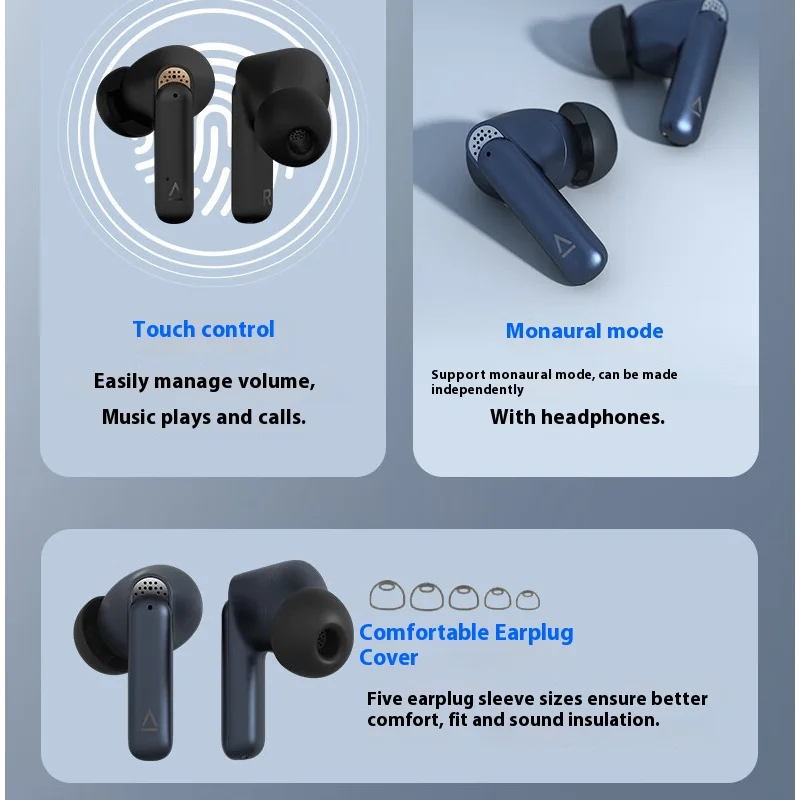 Auriculares CREATIVE Aurvana Ace Ear True Wireless Bluetooth auriculares con reducción activa de ruido compatible con LDAC LC3 AAC Mimi en auriculares - imagen 3