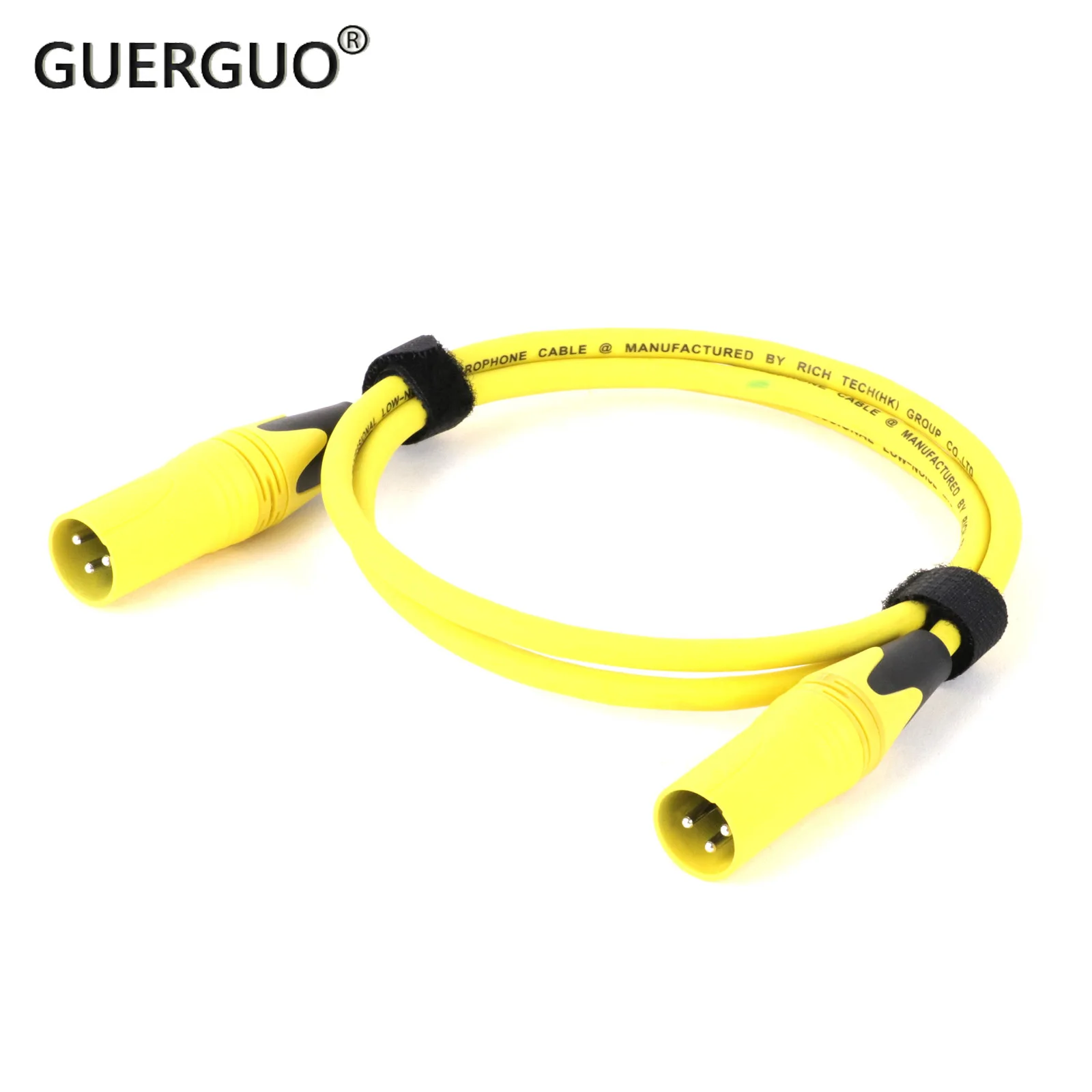 Cable XLR macho a macho de 0,3 M-15M, Cable de micrófono de varios colores con cobre libre de oxígeno, 3 pines macho a macho, 1 unidad - imagen 2