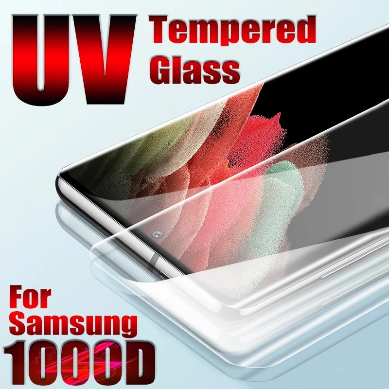 Vidrio Templado UV para Samsung Galaxy S23, S21, S22, S20 Ultra, S8, S9, S10 Plus FE, protectores de pantalla para Samsung Note 8, 9, 10, 20 Plus - imagen 3