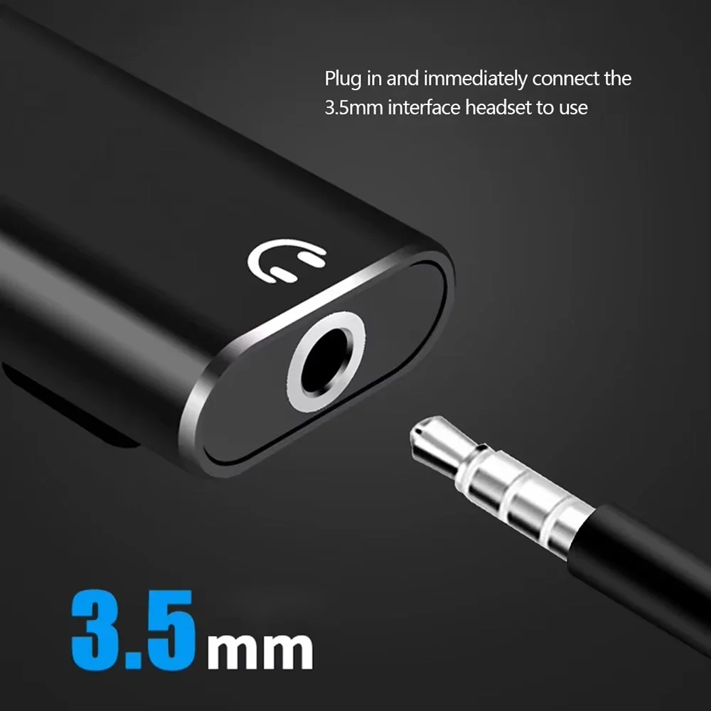 Adaptador 2 en 1 tipo C hembra a conector macho de 3,5mm, convertidor de Cable de Audio para auriculares, conector divisor de Audio USB C para Xiaomi Huawei
