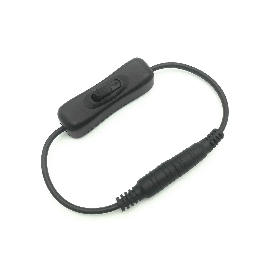 5 uds DC12V interruptor de inserción directa negro/blanco interruptor de alimentación CC manual barril de 5,5mm * 2,1mm 505035282835 , Barra de lámpara LED