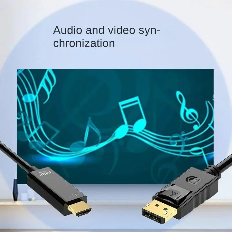 Cable 4K DP DisplayPort a HDMI macho a hembra DP a HDMI Cable de Audio y vídeo Compatible para ordenador portátil TV proyector Monitor - imagen 4