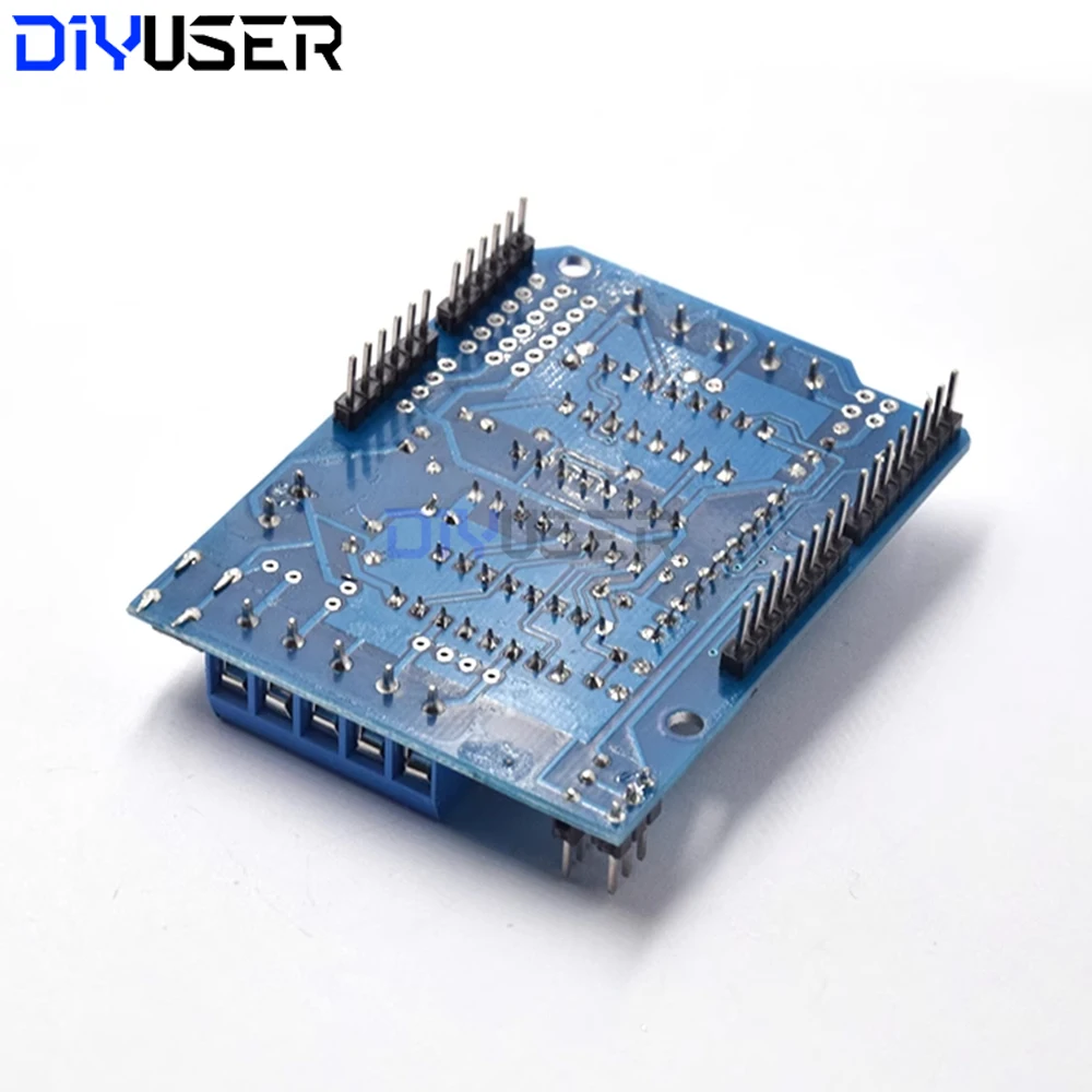 Escudo de controlador de motor L293D para Arduino UNO Mega 2560, placa controladora de controlador de motor paso a paso, placa de expansión de control de motor CC - imagen 2