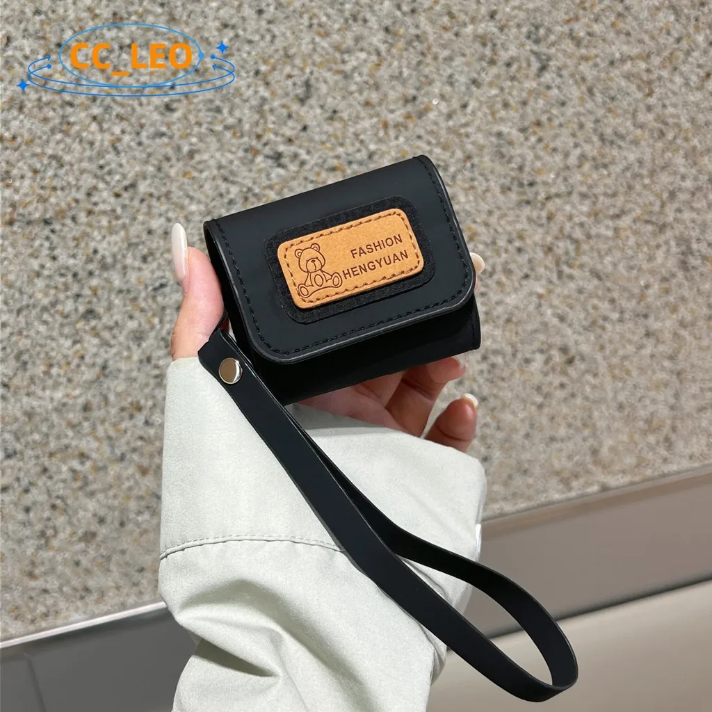 Para Baseus AirGo 1 funda con anillo de dibujos animados Baseus AS01 Funda suave de cuero Linda cordón Baseus Bowie E10 / WM05 / M2 funda protectora - imagen 4