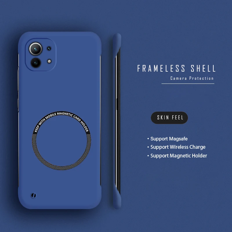 Funda de teléfono magnética sin marco, delgada, mate, de lujo, para Magsafe XIAOMI Poco X7 X6 Pro F6 F5 Pro X7Pro