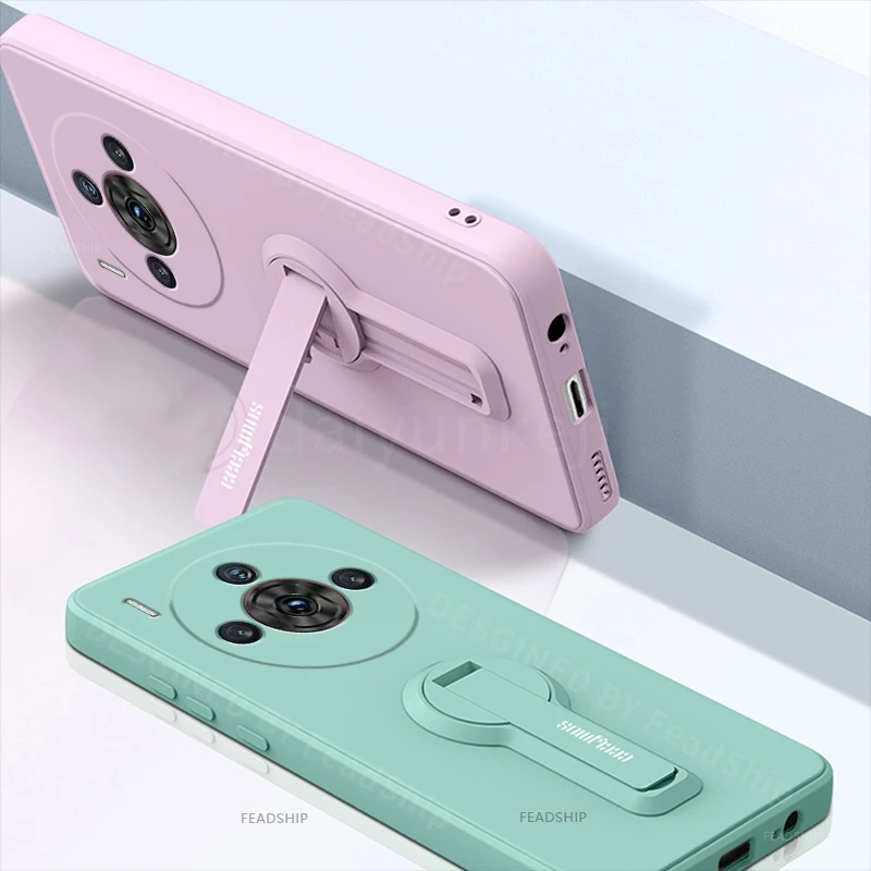 Funda de teléfono para ZTE Nubia Z60 S PRO Z60SPro, funda de silicona a prueba de golpes, funda suave con soporte, película protectora de pantalla - imagen 2