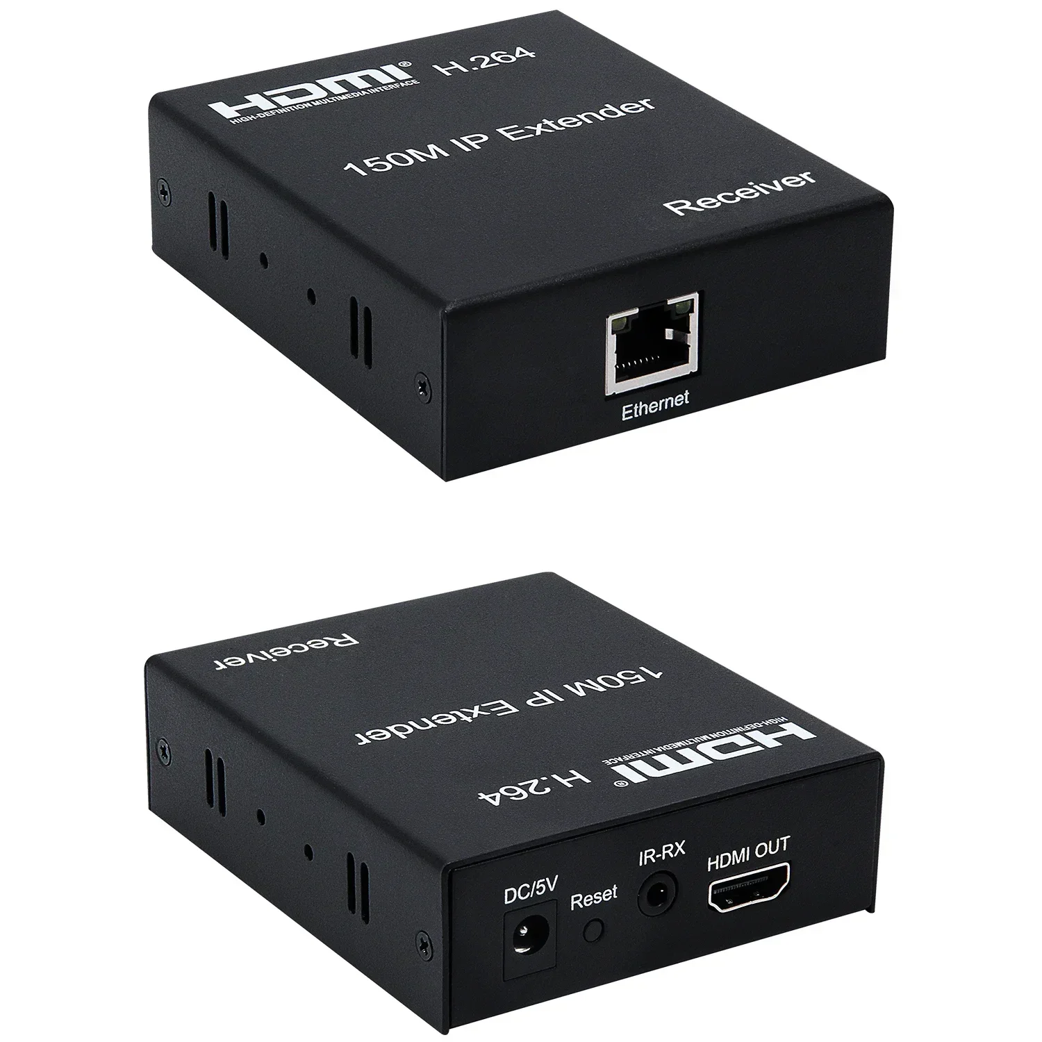 Extensor IP de 1080P y 150M, transmisor receptor HDMI, divisor Ethernet a través de Cable de red RJ45 CAT6, compatible con un TX a múltiples RX