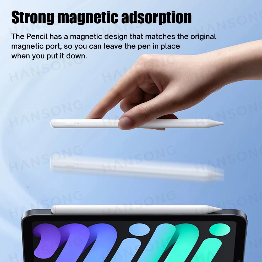 Lápiz óptico con Bluetooth para iPad, accesorio para Apple Pencil 2, iPad 2022, 2021, 2020, 2019, 2018 Pro, 12,9, 11 Air, 10,9, iPad 10,2, 10 °, mini 6 - imagen 5