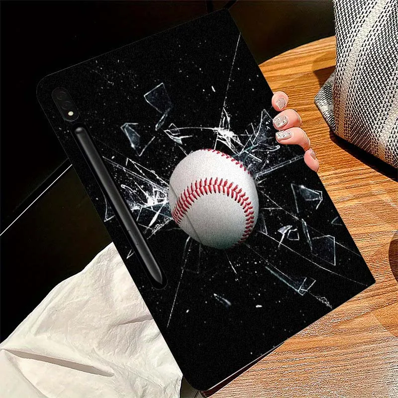 Diseño fresco patrón de béisbol para Samsung Galaxy Tab S11 S10 S9 S8 S7 S6 A10.1 A9 A8 A7 10,1 Lite FE Plus pulgadas funda para tableta - imagen 4