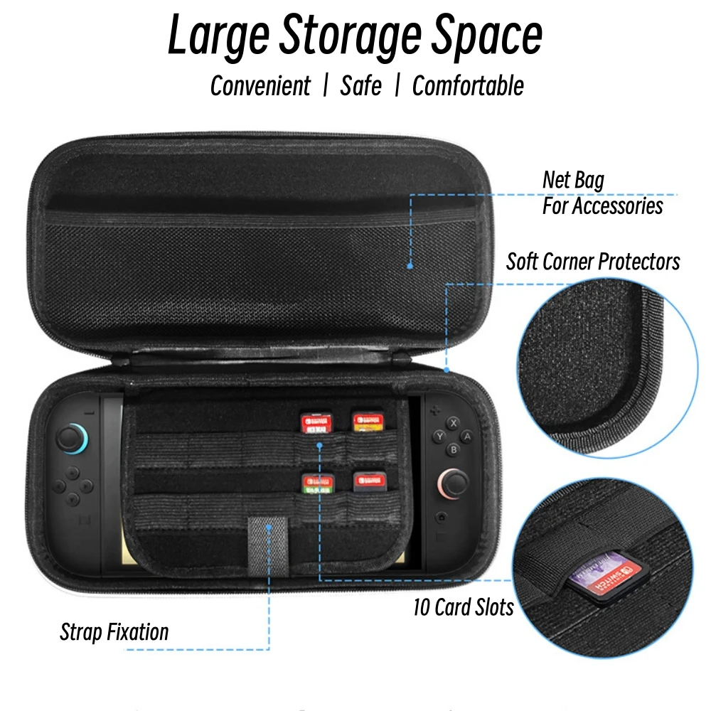 Bolsa de almacenamiento de edición limitada para consola de juegos Switch 2, estuche de almacenamiento violeta y escarlata, bolsa de mano NS 2, accesorios de bolsa de viaje - imagen 3