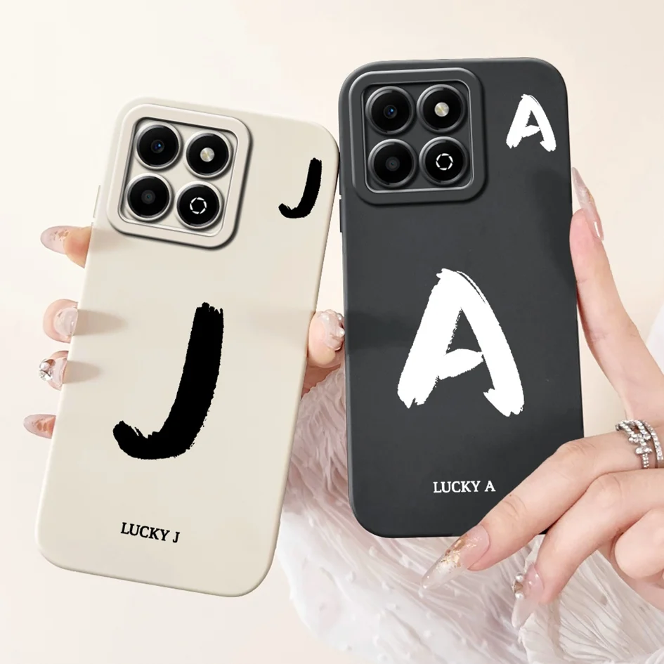 Para Honor X6a X6b funda JDY-LX1 JDY-LX2 WDY-LX1 WDY-LX2 funda a prueba de golpes lindas letras fundas mate de silicona suave para HonorX6b Capa - imagen 2