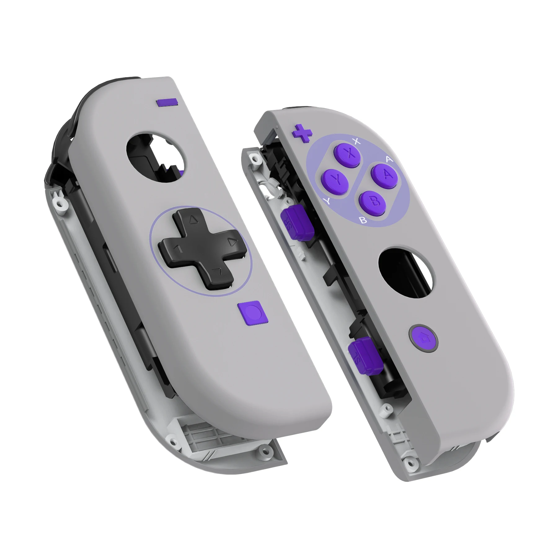 Carcasa eXtremeRate con botones completos para Nintendo Switch JoyCon y OLED JoyCon - Estilo clásico SNES - imagen 3