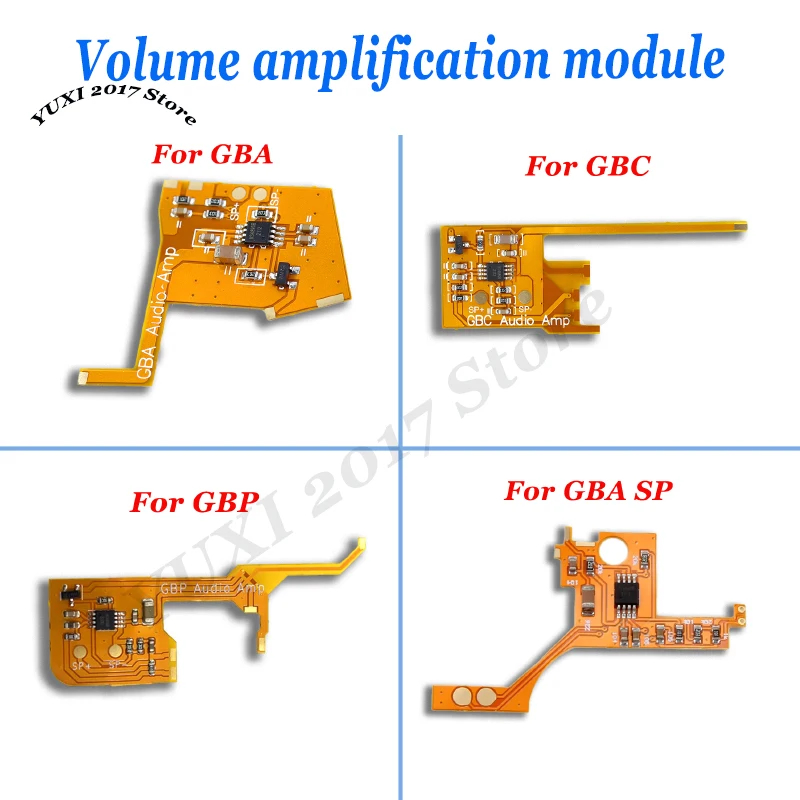 Módulo de volumen Módulo de amplificación de sonido de bajo consumo Consola de juegos Módulo de amplificación de volumen Adecuado para GBA GBC GBP GBA SP