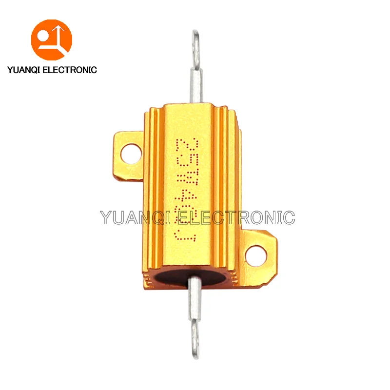 Resistencia bobinada de carcasa metálica de aluminio RX24 de 25W 0.01R - 30K 0.05R 0.15R 1R 2R 4R 5R 6R 8R 10R 50R 250R 500R 1K ohm - imagen 5